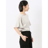 綿スムス クルーネック ラッフルスリープ Tシャツ | TAKA-Q WOMEN | 詳細画像16