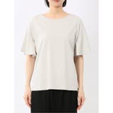綿スムス クルーネック ラッフルスリープ Tシャツ | TAKA-Q WOMEN | 詳細画像18