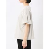 綿スムス クルーネック ラッフルスリープ Tシャツ | TAKA-Q WOMEN | 詳細画像19