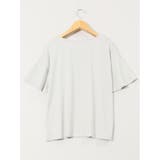 綿スムス クルーネック ラッフルスリープ Tシャツ | TAKA-Q WOMEN | 詳細画像24
