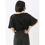 綿スムス クルーネック ラッフルスリープ Tシャツ | TAKA-Q WOMEN | 詳細画像27