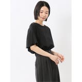綿スムス クルーネック ラッフルスリープ Tシャツ | TAKA-Q WOMEN | 詳細画像28