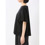 綿スムス クルーネック ラッフルスリープ Tシャツ | TAKA-Q WOMEN | 詳細画像31