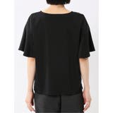 綿スムス クルーネック ラッフルスリープ Tシャツ | TAKA-Q WOMEN | 詳細画像32