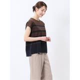ランダムボーダー フレンチスリーブ プルオーバー | TAKA-Q WOMEN | 詳細画像16