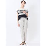ランダムボーダー フレンチスリーブ プルオーバー | TAKA-Q WOMEN | 詳細画像5