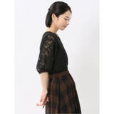 接触冷感 クルーネック オパール袖 プルオーバー | TAKA-Q WOMEN | 詳細画像4 