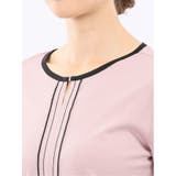 綿スムス 配色 7分袖Tシャツ | TAKA-Q WOMEN | 詳細画像36 