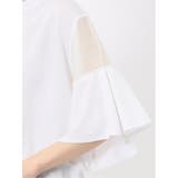 シアー切替 クルーネック 5分袖プルオーバー | TAKA-Q WOMEN | 詳細画像11