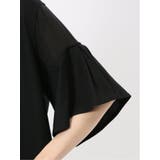 シアー切替 クルーネック 5分袖プルオーバー | TAKA-Q WOMEN | 詳細画像24