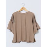 シアー切替 クルーネック 5分袖プルオーバー | TAKA-Q WOMEN | 詳細画像38