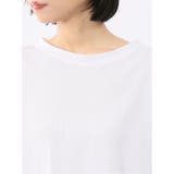 シアー切替 クルーネック 5分袖プルオーバー | TAKA-Q WOMEN | 詳細画像9