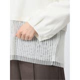 裾プリーツ クルーネック 長袖プルオーバー | TAKA-Q WOMEN | 詳細画像11 