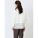 裾プリーツ クルーネック 長袖プルオーバー | TAKA-Q WOMEN | 詳細画像3 