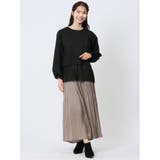 裾プリーツ クルーネック 長袖プルオーバー | TAKA-Q WOMEN | 詳細画像31 