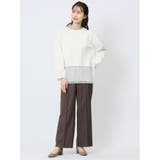 裾プリーツ クルーネック 長袖プルオーバー | TAKA-Q WOMEN | 詳細画像5 