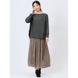 異素材切替 長袖プルオーバー | TAKA-Q WOMEN | 詳細画像17 