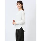 異素材切替 長袖プルオーバー | TAKA-Q WOMEN | 詳細画像2 