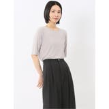 03ライトグレー | イノウェーブ/INNOWAVE マイクロチュール 半袖Tシャツ | TAKA-Q WOMEN