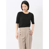 05黒 | イノウェーブ/INNOWAVE マイクロチュール 半袖Tシャツ | TAKA-Q WOMEN