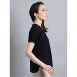 ストレッチカルゼ セットアップ Vネック半袖プルオーバー | TAKA-Q WOMEN | 詳細画像12