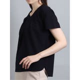 ストレッチカルゼ セットアップ Vネック半袖プルオーバー | TAKA-Q WOMEN | 詳細画像14