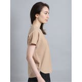 ストレッチカルゼ セットアップ Vネック半袖プルオーバー | TAKA-Q WOMEN | 詳細画像5