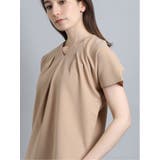 ストレッチカルゼ セットアップ Vネック半袖プルオーバー | TAKA-Q WOMEN | 詳細画像7