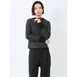 06グレー | ストレッチテレコ 長袖プルオーバー | TAKA-Q WOMEN