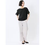 カットジョーゼット 切替 半袖プルオーバー | TAKA-Q WOMEN | 詳細画像18