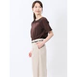 カットジョーゼット 切替 半袖プルオーバー | TAKA-Q WOMEN | 詳細画像26