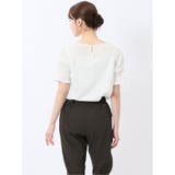 カットジョーゼット 切替 半袖プルオーバー | TAKA-Q WOMEN | 詳細画像3