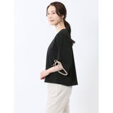 カットジョーゼット 配色 7分袖プルオーバー | TAKA-Q WOMEN | 詳細画像14