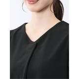 カットジョーゼット 配色 7分袖プルオーバー | TAKA-Q WOMEN | 詳細画像21