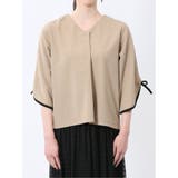 カットジョーゼット 配色 7分袖プルオーバー | TAKA-Q WOMEN | 詳細画像30