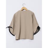 カットジョーゼット 配色 7分袖プルオーバー | TAKA-Q WOMEN | 詳細画像36