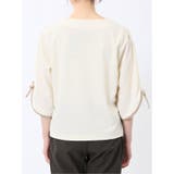 カットジョーゼット 配色 7分袖プルオーバー | TAKA-Q WOMEN | 詳細画像8