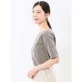 クラッシュベロア 半袖プルオーバー | TAKA-Q WOMEN | 詳細画像12 