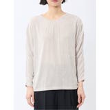 グロッシーツイル ギャザースリーブ プルオーバー | TAKA-Q WOMEN | 詳細画像6 