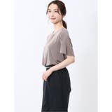 グロッシーツイル チューリップスリーブ プルオーバー | TAKA-Q WOMEN | 詳細画像14 