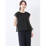 05黒 | オーガンジー レイヤード プルオーバー | TAKA-Q WOMEN