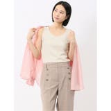 33ベージュ | 接触冷感 吸水速乾 ブライトリブ タンクトップ | TAKA-Q WOMEN