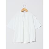 シルケットポンチ ボウタイ 半袖プルオーバー | TAKA-Q WOMEN | 詳細画像13