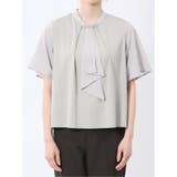 シルケットポンチ ボウタイ 半袖プルオーバー | TAKA-Q WOMEN | 詳細画像19