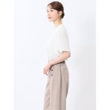 シルケットポンチ ボウタイ 半袖プルオーバー | TAKA-Q WOMEN | 詳細画像2