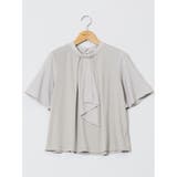 シルケットポンチ ボウタイ 半袖プルオーバー | TAKA-Q WOMEN | 詳細画像25