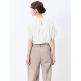 シルケットポンチ ボウタイ 半袖プルオーバー | TAKA-Q WOMEN | 詳細画像3