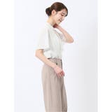 シルケットポンチ ボウタイ 半袖プルオーバー | TAKA-Q WOMEN | 詳細画像4