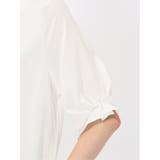 シルケットポンチ ビジュー付き 半袖プルオーバー | TAKA-Q WOMEN | 詳細画像10