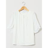 シルケットポンチ ビジュー付き 半袖プルオーバー | TAKA-Q WOMEN | 詳細画像11